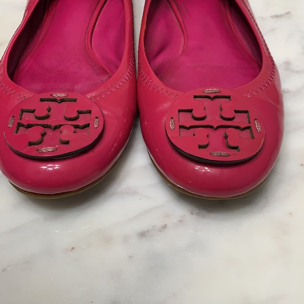Tory Burch Raspberry Red Loafers - Picture 7 of 13